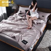 夏天冰丝夏被空调被天丝夏凉被四件套可机洗被芯双单人夏季薄款被 三维工匠被子