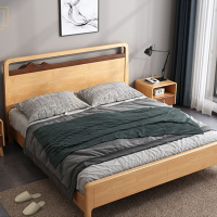 臻远 ZY-SMC-22 现代简约实木床双人床 1.8米简约床