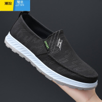 聚范一脚蹬男鞋2024夏季新款百搭透气男士休闲帆布鞋子老北京布鞋男款