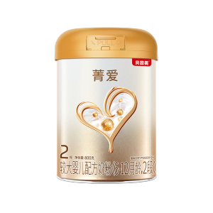 贝因美菁爱较大婴儿配方奶粉(6-12个月,2段)800g罐装含珍稀乳铁蛋白