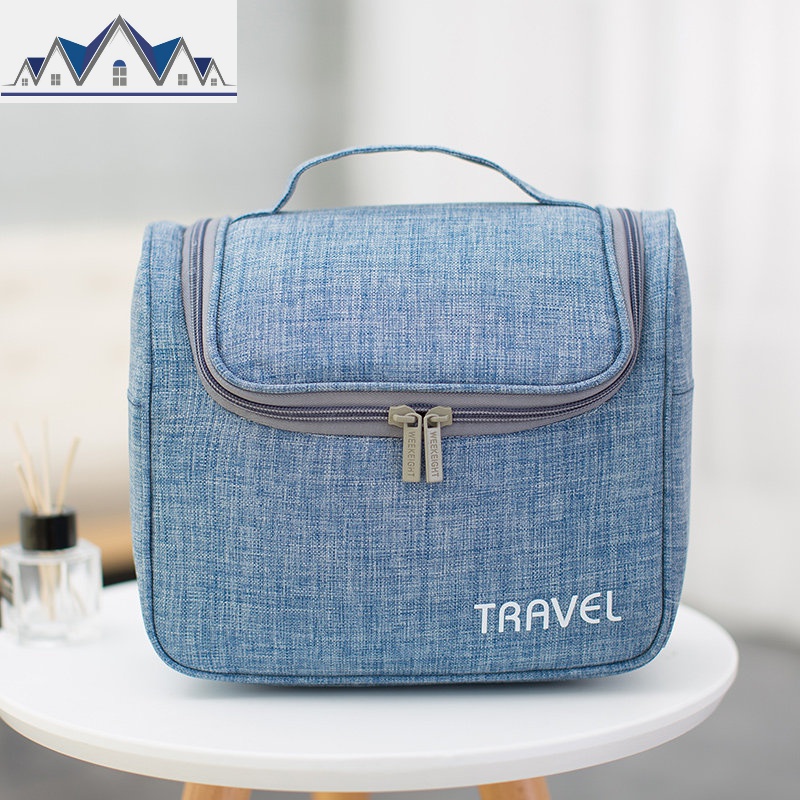 旅行收纳袋化妆包洗漱包多功能大容量女简约便携男旅游洗浴包防水 三维工匠收纳包