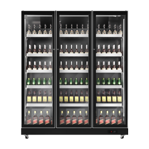 星星优品IVGC-3D-6019W-U商用冷藏展示柜980升冰柜风冷无霜保鲜饮料啤酒柜酒吧超市全屏玻璃款