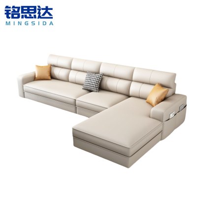 铭思达皮艺沙发四人位套