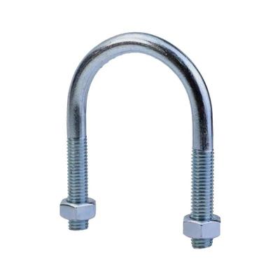 中锦科技 镀锌U型螺栓螺丝加长U形管夹管卡 M10*27*54mm 4.8级 套