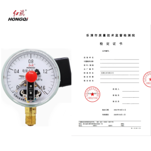 红旗 电接点压力表(带检定证书)YX150 1.6MPA 压力值需备注 块