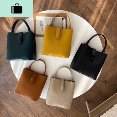 推荐小众新款迷你水桶包韩版开春超火INS质感软面时尚单肩斜跨包NEW LAKE女斜挎包