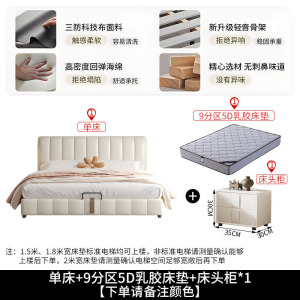 床双人床科技布布艺床轻奢网红床卧室床1.5/1.8米软包床