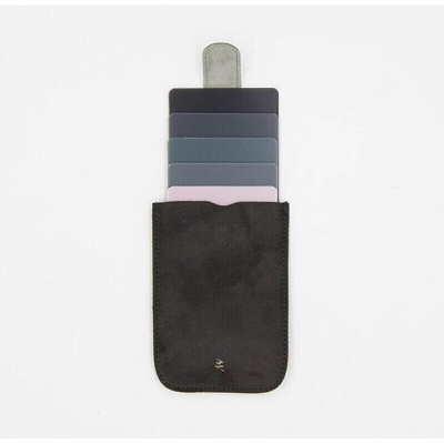 新款迷你零钱卡包二合一男小巧二代层叠式抽拉卡包渐变女设计-定制黑灰渐变(一代牛津布防水)黑灰渐变(一代牛津布防水)