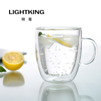 KAMJOVE/金灶 明尊 CP'10 CP'11 双层玻璃杯 水杯 杯子玻璃杯 牛奶杯 玻璃杯 家用带把玻璃杯子 茶具