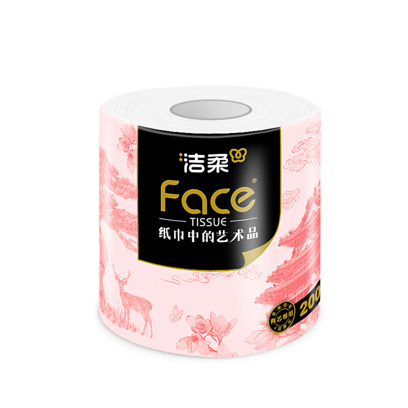 洁柔 BJ219-10A洁柔牌卫生纸(锦绘芳华有芯)200g4层(10卷装)