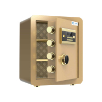 臻远全钢实心防盗保险柜ZY-BXGB-36高45cm密码款土豪金色