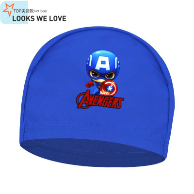 七色王国ZOKE儿童泳帽男童学游泳帽子可爱卡通护耳布质游泳帽男宝宝