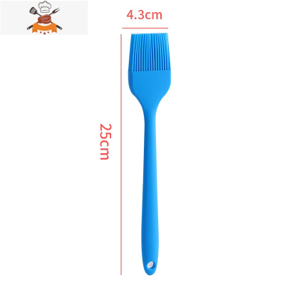 硅胶刷可高温烧烤油刷厨房工具小毛刷蛋糕煎饼烙饼家用刷子 敬平 蓝色大硅胶刷