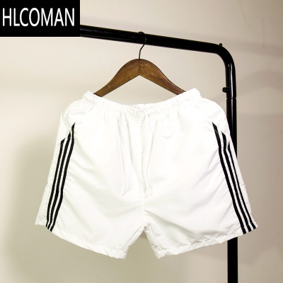 HLCOMAN夏季薄款男女条纹短裤休闲跑步篮球运动裤健身速干三分居家裤子潮
