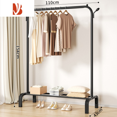 三维工匠简易晾衣架落地折叠阳台晒衣服架子家用卧室家用晾衣杆折叠挂衣架