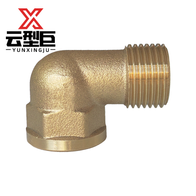 云型巨 铜内外丝弯头 铜管件 黄铜管件 单位:个