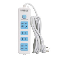 SAICKG SCC8-10730D 二位5孔 二位2孔 1.8M 2500W 插排(单位:个)蓝白