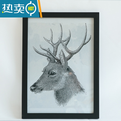 敬平实木简约挂墙相框画框外框A4A3素描装裱海报4开8k16寸 20 28定制 黑色 A3,挂墙款,可放入尺寸29.7x