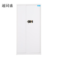 通同盛钢制密码文件柜保险柜铁皮资料柜通门白色指纹锁420*900*1850