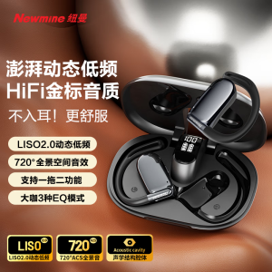 纽曼 Q11[声学旗舰]蓝牙耳机挂耳式骨传导概念开放式不入耳运动跑步通话降噪高端音质通用