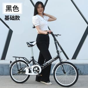 折叠自行车成年人免安装女免充气20寸22寸青少年中学生轻便车减震