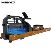 HEAD 欧洲海德水阻家用划船机 纸牌屋划船器 家用商用水阻液阻健身器材 经典黑橙一体免安装