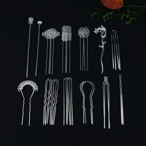 维诺亚保色发簪主体称斤古风发簪diy材料包汉服头饰配件金属花片花蕊芯