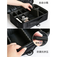 家柏饰(CORATED)化妆包大容量ins风火化妆箱手提便携跟化妆师专用化妆品收纳包