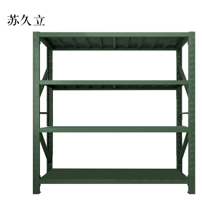 苏久立消防铁锹镐农具摆放架安保装备器材存放架军绿色拆装盾牌货架2米长存放架2000*600*2000