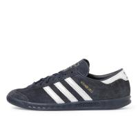 Adidas蓝银纹真皮女款运动板鞋城市系列专属款