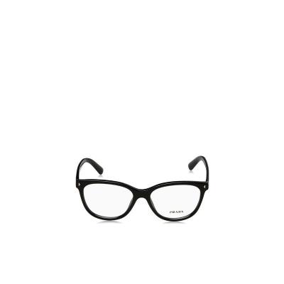 普拉达(PRADA)女士塑框时尚简约徽标平光镜潮牌太阳镜日常休闲百 白色