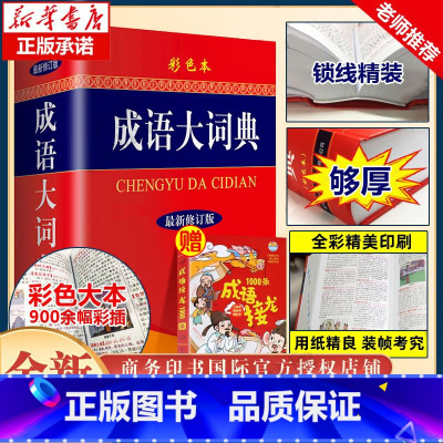 [2本]成语大词典+新华大字典 彩色本 [正版]2024成语大词典彩色本修订版商务印书馆新版成语词典小学生初高中学生辞典