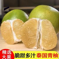 [西沛生鲜]泰国白心柚子 4个 单果1000-1200g 中果 青柚蜜柚进口 新鲜水果当季青皮金柚白心甜柚孕妇
