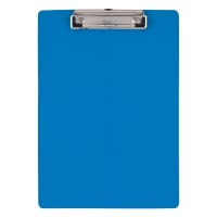 齐心 A7041 经济型PP平板夹竖式 A4 蓝色