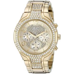 GUESS Sporty Gold-Tone盖斯U0628L2代购女子舒适流行手表腕表 initial