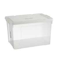 苏识 40L bai盖透明 防水防潮透明整理收纳箱 (计价单位:个) bai盖透明