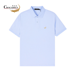 鳄鱼恤CROCODILE 男装夏季新品 商务休闲经典简约短袖polo衫多色可选 顺丰发货 BA-53402