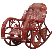 天然真藤摇摇椅藤编躺椅大人阳台家用休闲老人椅藤艺编织摇椅