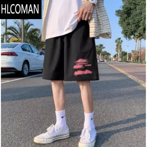 HLCOMAN运动短裤男夏季大裤衩潮牌休闲五分裤潮流宽松篮球美式高街裤子