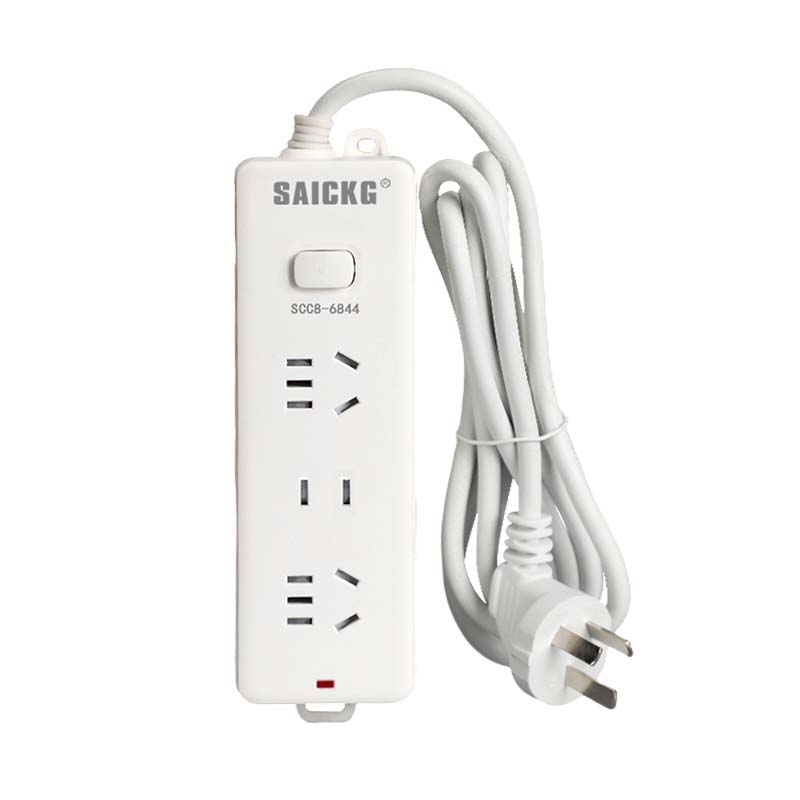 SAICKG SCC8-6844 二位5孔 一位2孔 1.8M 2500W 插排(单位:个)白