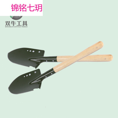 户外工兵铲木柄铁锹锰钢救生铲野营用品五金工具