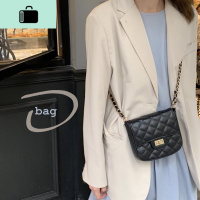 包包女包2020新款韩版上新小包包斜挎包迷你菱格链条包单肩小方包NEW LAKE 小号黑色(能放手机)女士单肩包