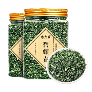 碧螺春绿茶浓香江苏原产春茶嫩芽花果香茶叶简易罐装四罐共500克 250g
