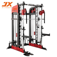军霞(JUNXIA)JX-SM3500 龙门架多功能一体史密斯机套装+凳+奥杆+150KG铃片