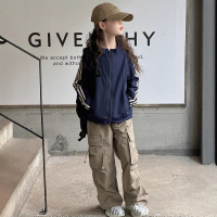 女童外套春秋款秋装新款运动休闲女大童儿童秋季洋气夹克上衣