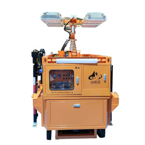 顶火 GMD6801 LED/4*550W/48V/6000K 自行走移动照明灯塔 橙色 黄色 自行走移动照明灯塔