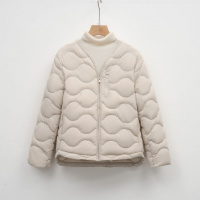 90白鸭绒新国标修身V领纯色简约圆领保暖羽绒服女外套