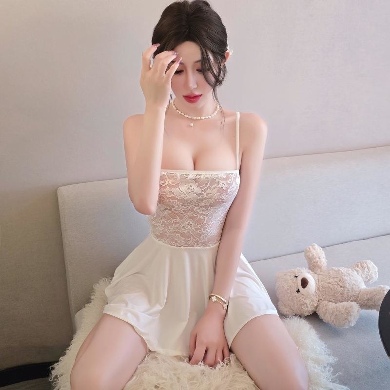 长夜漫漫情趣内衣性感蕾丝睡裙透视吊带裙制服诱惑qqny2138