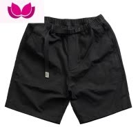 七斓工装短裤男卡其色复古宽松休闲水洗日系五分裤男夏季
