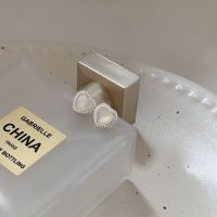 S999纯银爱心耳钉女小香风时尚百搭耳环2024新款耳饰礼物批发送女朋友老婆情人节七夕生日礼物